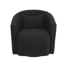 Edgar Faux Sherpa Swivel Armchair